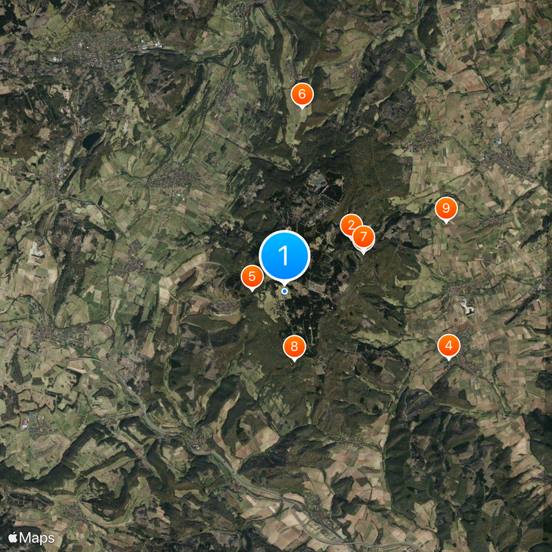 Hoher Meissner Map