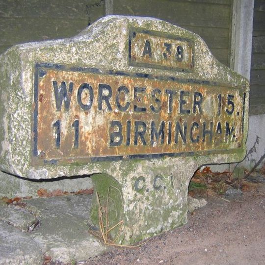 Milestone, Lower Marlbrook, N of M42 Jct 1