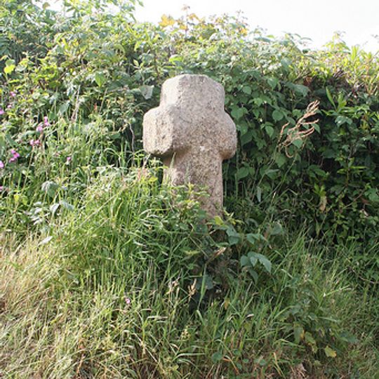 Wayside cross at Eastcombe on the road between Durdon Cross and Eastcombe