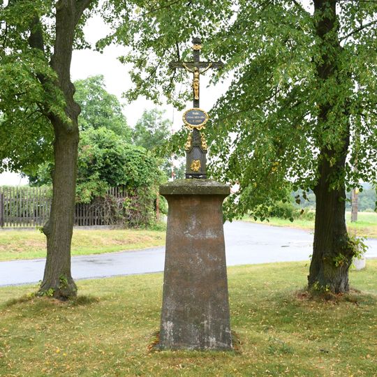 Wayside cross in Nebužely
