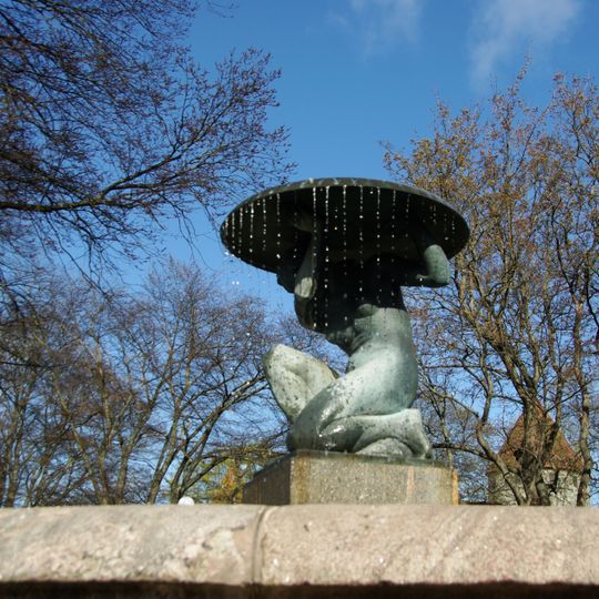 Woman with a platter