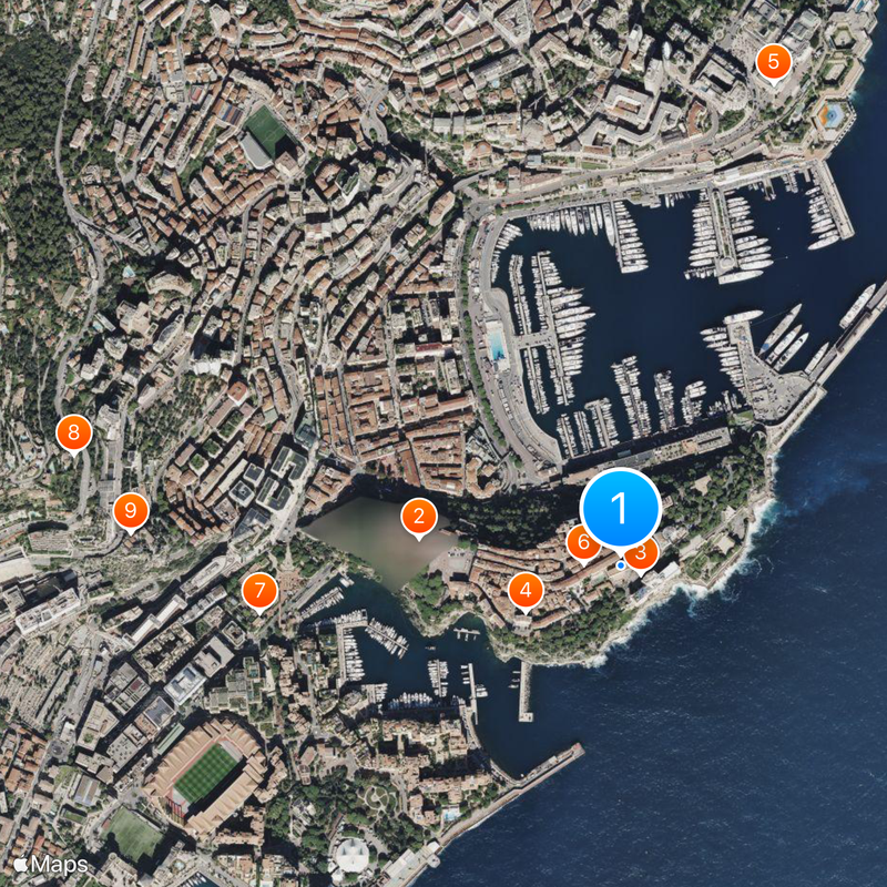 Monaco-Ville Mapa