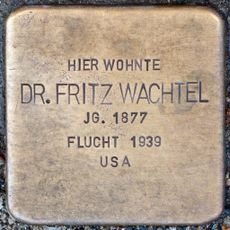 Stolperstein dedicated to Fritz Wachtel
