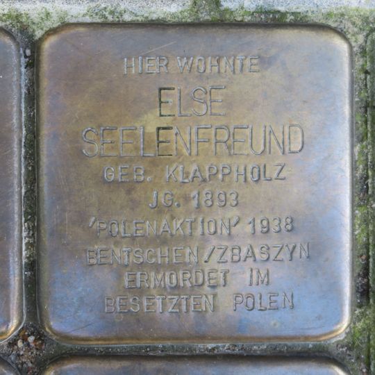Stolperstein à la mémoire d’Else Seelenfreund