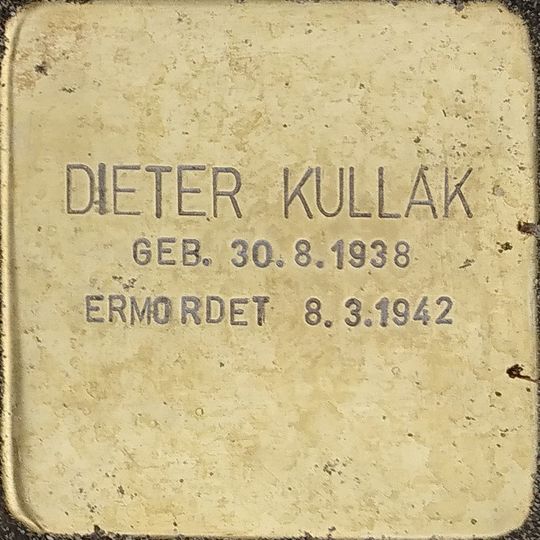 Stolperstein em memória de Dieter Kullak