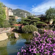 Zen garden of the japanese garden of Monaco