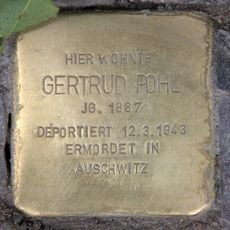 Stolperstein dedicated to Gertrud Pohl