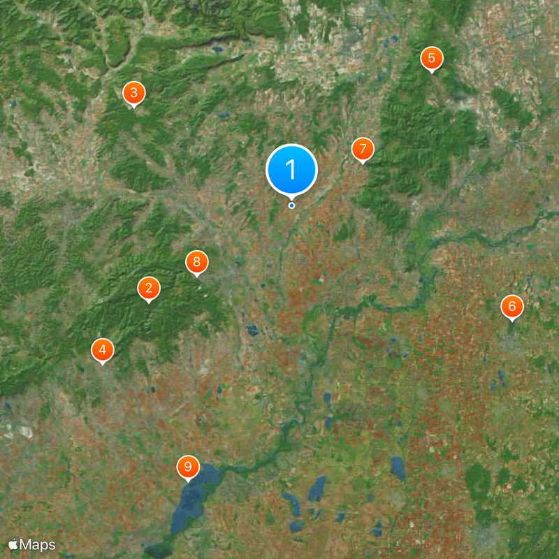 Komitat Borsod-Abaúj-Zemplén Mapa