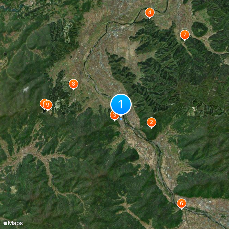 Togura-Kamiyamada Onsen Map