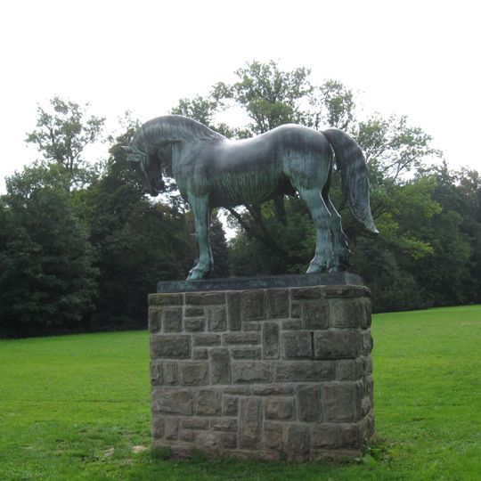 Statue of horse, Slatiňany castle park