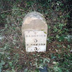 Milestone, N of Hemington, just W of Crossroads