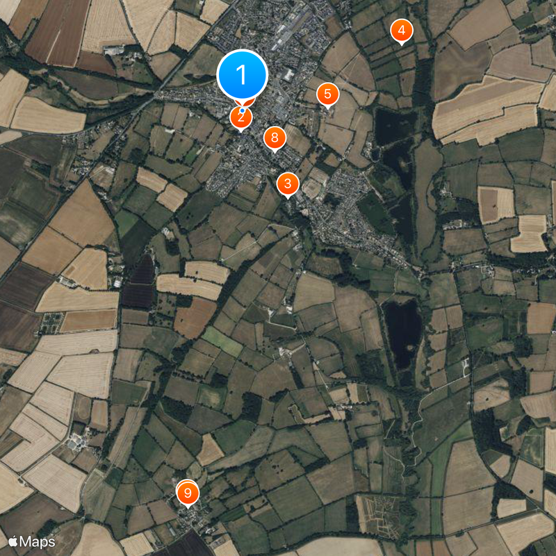 Bourton-on-the-Water Mappa