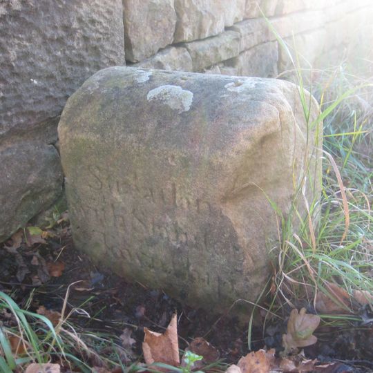 Township Road Marker Stone On Forthburn Bridge