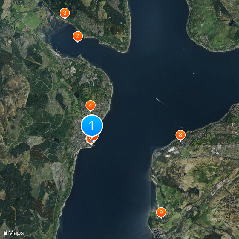 Dunoon Map