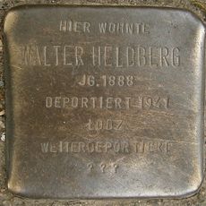 Stolperstein dedicated to Walter Heldberg