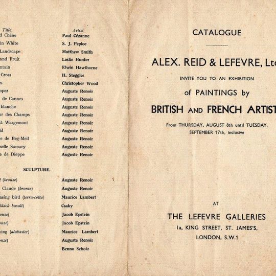 Alex. Reid & Lefevre