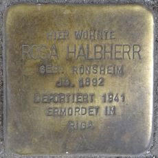 Stolperstein dedicated to Rosa Halbherr