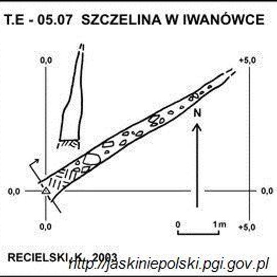 Szczelina w Iwanówce