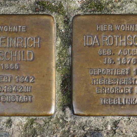 Stolperstein à la mémoire d’Ida Rothschild