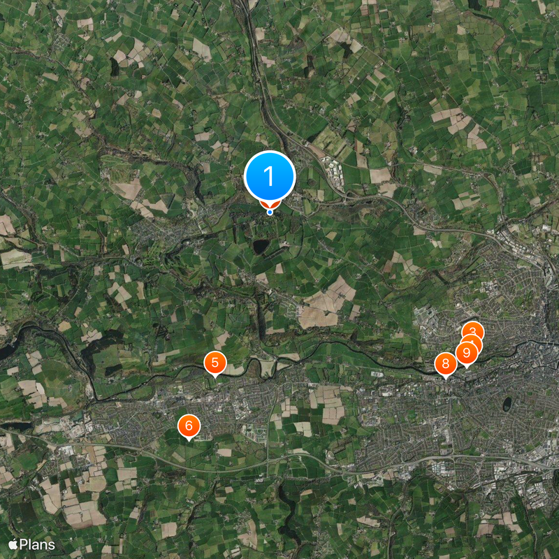 Zamek w Blarney Mapa