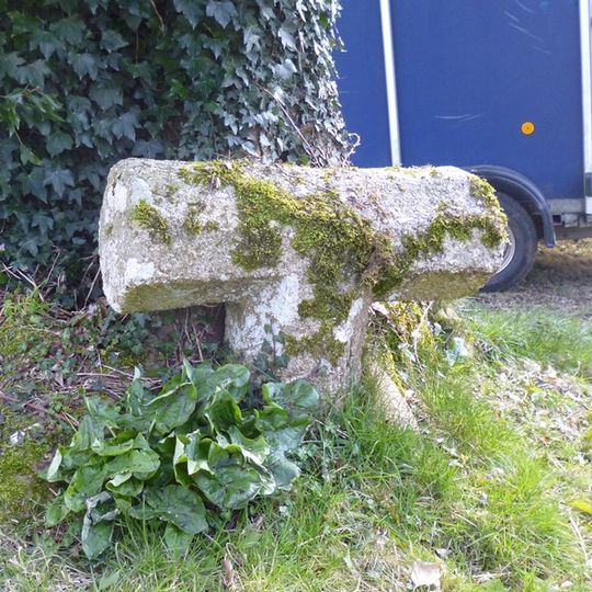 Cross fragment approximately 25 metres north-east of West Week Farmhouse