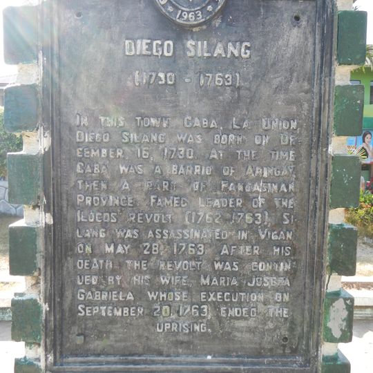 Diego Silang historical marker