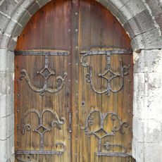 Pentures du portail sud de l'église Saint-Georges de Compains