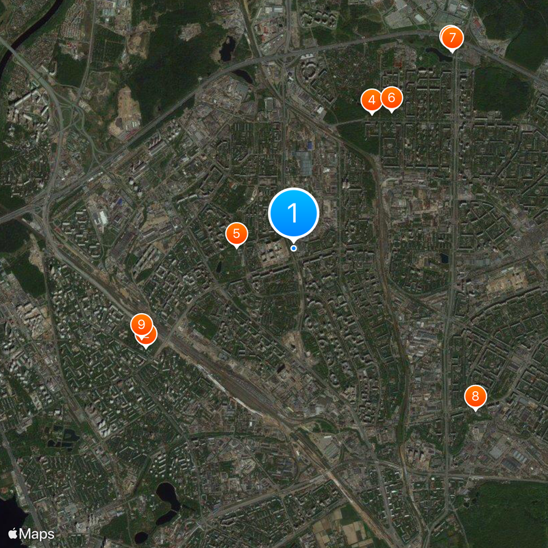 Yakhromskaya Map