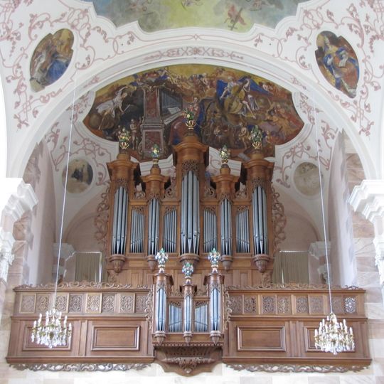Orgue de tribune de l'église abbatiale Saint-Maurice d'Ebersmunster