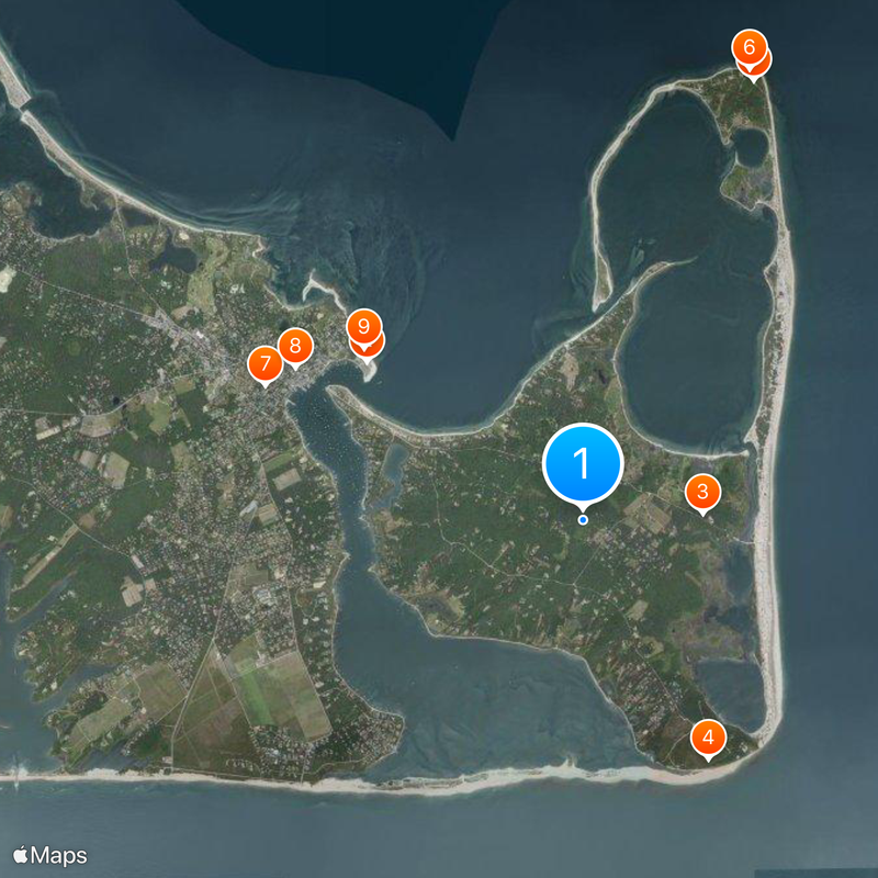 Chappaquiddick Island Map
