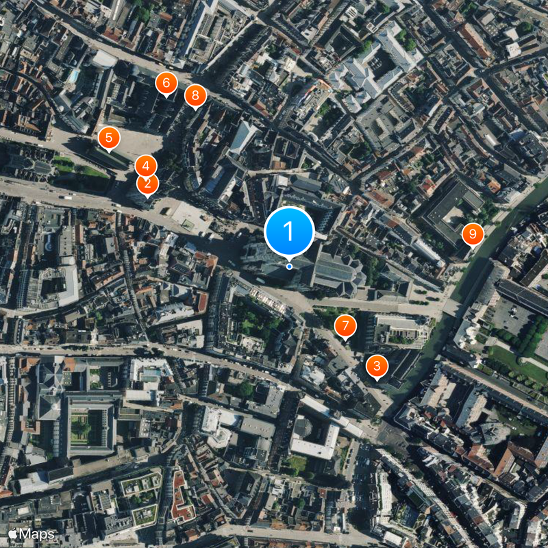 Cattedrale di San Bavone Mappa