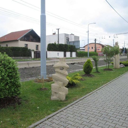 Plastika v Plzni u Nepomucké ulice