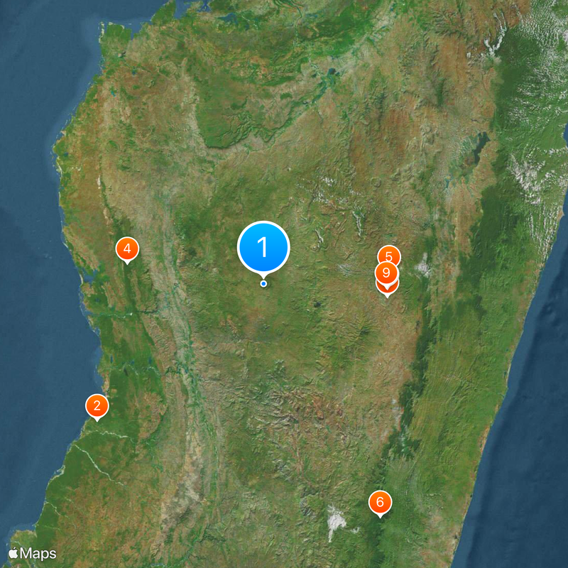 Ambohiby Massif Carte