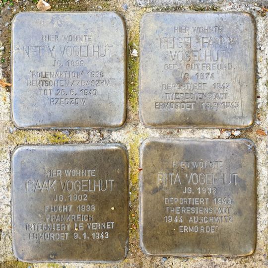 Stolperstein en memoria de Feigel / Fanny Vogelhut
