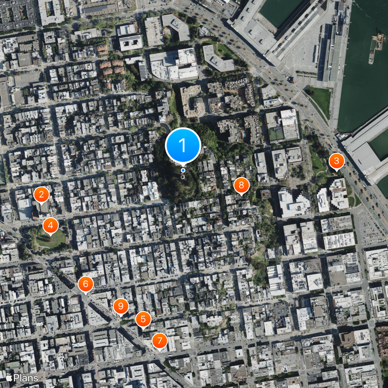 Coit Tower Mapa