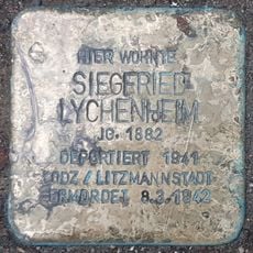 Stolperstein en memoria de Siegfried Lychenheim