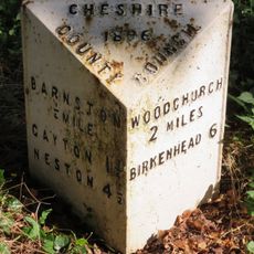 Milepost, opp. Tree Tops, Barnston