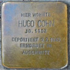 Stolperstein en memoria de Hugo Cohn
