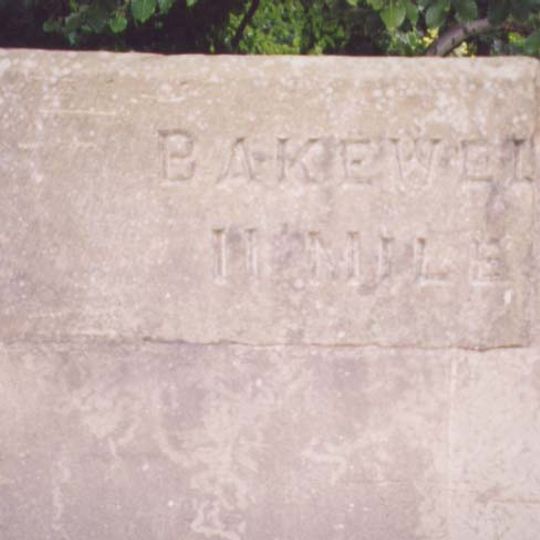 Milestone, Abbeydale Road South, Oldhay Brook Bridge, either side of boundary marker between parishes of Totley and Dore