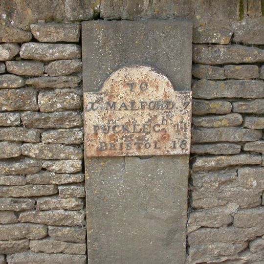 Milestone In Wall About 8 Metres East Of Entrance To Masons