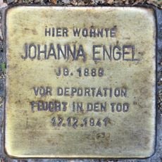 Stolperstein dedicated to Johanna Engel