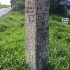 Guide Post In Fork Of Road Between Burnley Road And Widdop Road