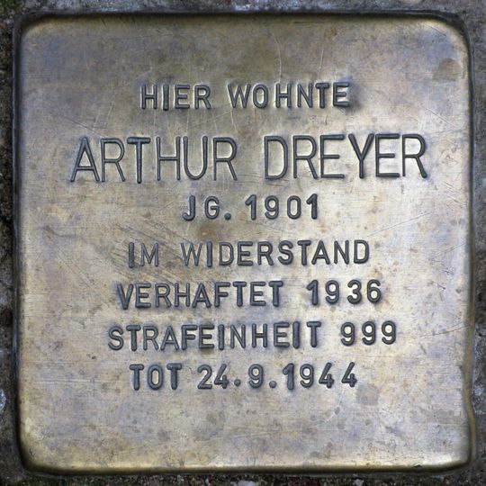 Stolperstein für Arthur Dreyer