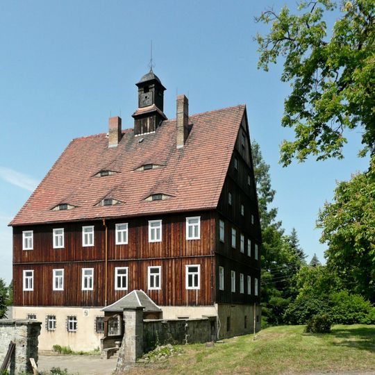 Ehem. Forsthof mit Herrenhaus, Torhaus und zwei Seitengebäuden, Gärtnerhaus Cunnersdorfer Straße 29