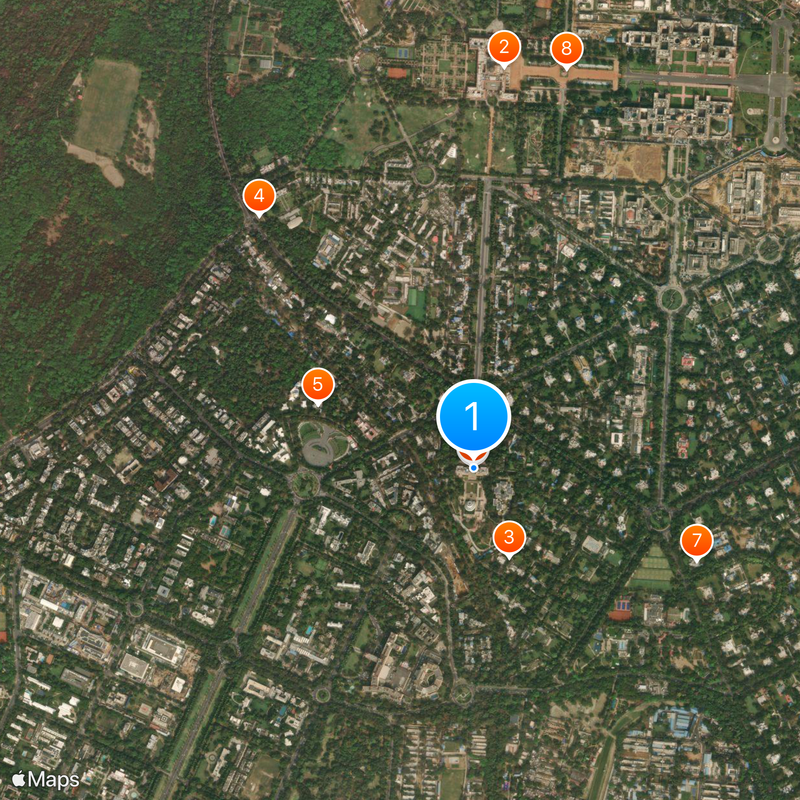 Teen Murti Bhavan Mapa