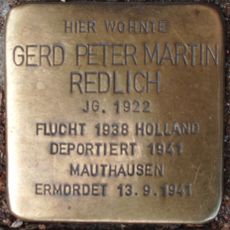 Stolperstein en memoria de Gerd Peter Martin Redlich