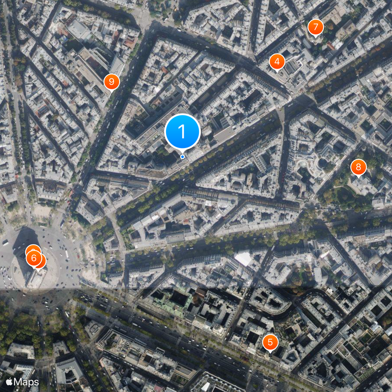 Fondation de France Map