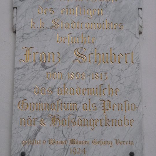 Gedenktafel Franz Schubert
