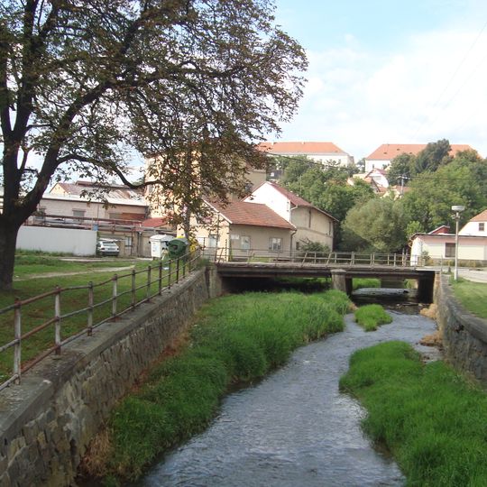 Bridge of 1. května street over the Bobrava in Rosice