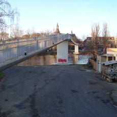 Elbe footbridge in Nymburk